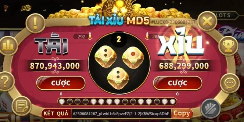 Tài xỉu MD5 là bộ môn cá cược được yêu thích hàng đầu tại IWIN. 